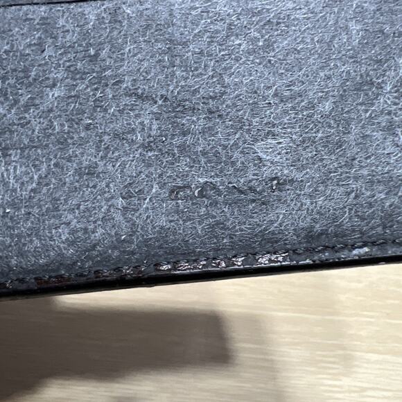 Coach Signature Pebbled Mens Bifold Wallet Brown - Picture 4 of 11